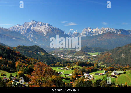 Berchtesgadener country, Berchtesgadener Land Stock Photo