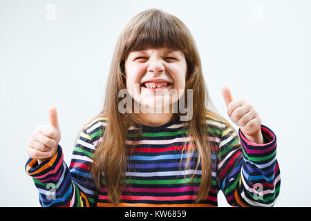 Portrait of cheerful child Stock Photo