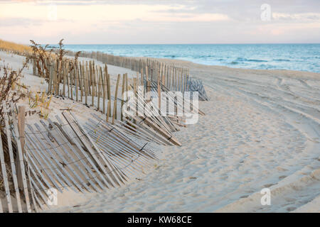 atlantic ocean beach with ocean in the background Stock Photo