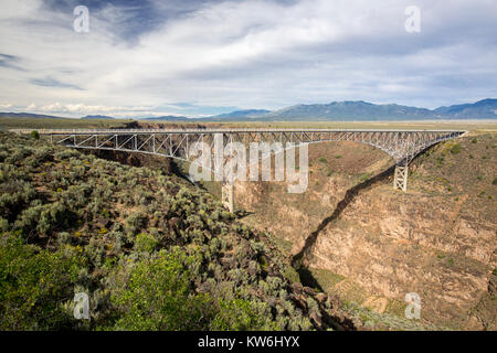 Rio Grand Gorge Bridge State Park, New Mexico Stock Photo