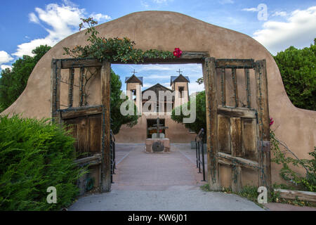 The Sanctuary church of Chimayo, New Mexico Stock Photo