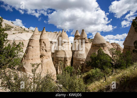 Kasha-Katuwe Tent Rocks National Monument, Jemez Springs, New Mexico Stock Photo