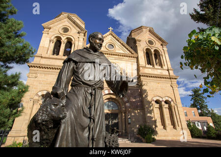 Cathedral Basilica of St. Francis of Assisi, Santa Fe, New Mexico Stock Photo