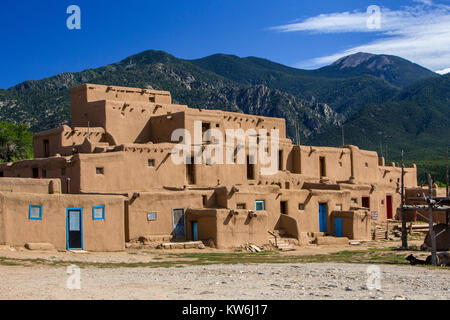 Taos Pueblo, New Mexico, United States Stock Photo