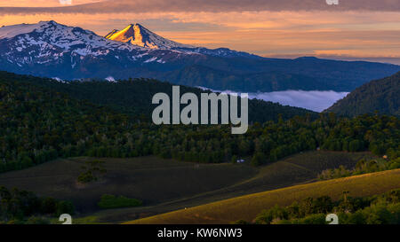 Volcán LLaima /LLaima Volcano, Araucania Region, Chile. Stock Photo