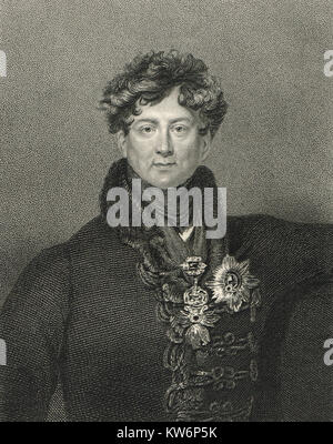 King George IV of the United Kingdom, 1762-1830, reigned 1820-1830 Stock Photo