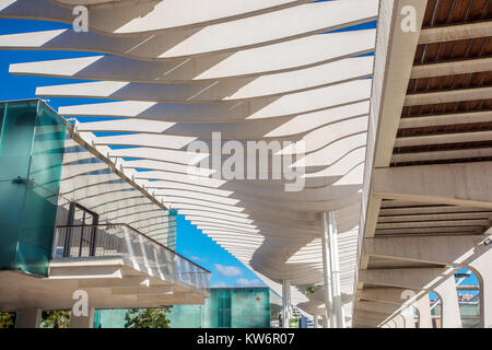 Modern new cruise terminal Malaga, Spain Stock Photo