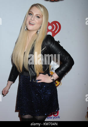 NEW YORK, NY - DECEMBER 12: Meghan Trainor attends z100s Jingle Ball at Madison Square Garden on December 12, 2014 in New York City   People:  Meghan Trainor Stock Photo