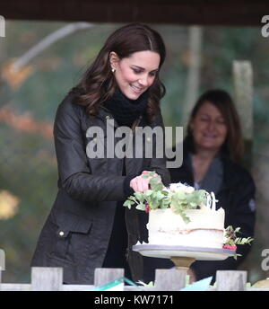 The Duchess of Cambridge visits Robin Hood Primary School to celebrate their work with the Royal Horticultural Society (RHS) Campaign for School Gardening  Featuring: Catherine, Duchess of Cambridge, Kate Middleton Where: London, United Kingdom When: 29 Nov 2017 Credit: WENN.com Stock Photo