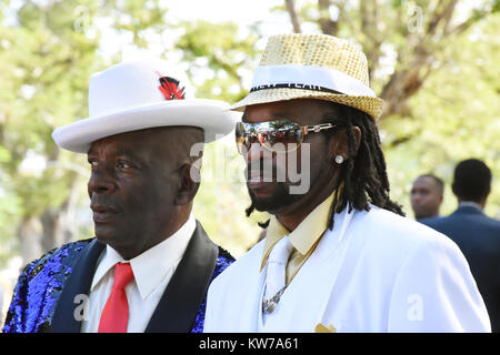 Christmas in Queen's Park Barbados 2018 Stock Photo