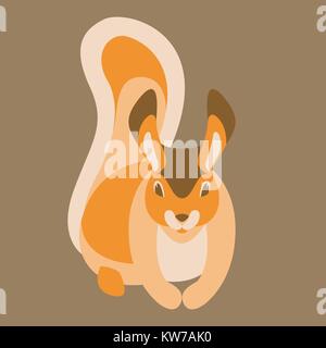 squirrel cartoon Stock Vector