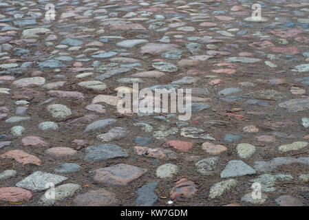 Traditional old cobblestone pathway background Stock Photo - Alamy