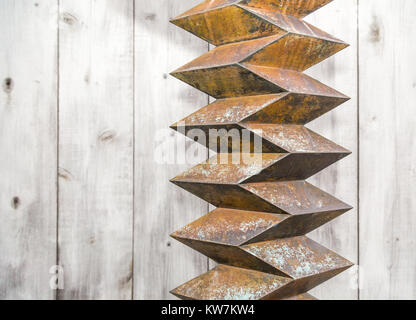 detail of a bronze sculpture in sag harbor, ny Stock Photo
