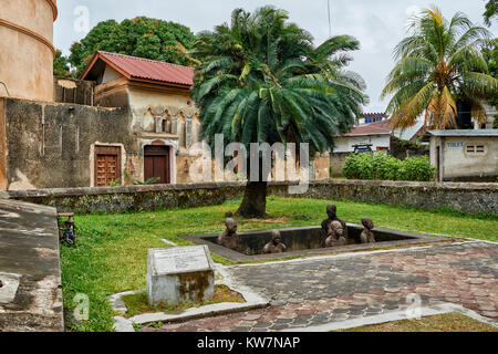 Slavery memorial  in Stone Town, UNESCO World Heritage Site, Zanzibar, Tanzania, Africa Stock Photo