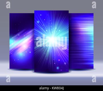 Set of abstract banners backgrounds Stock Vector