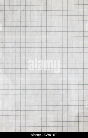 White squared paper sheet texture, can use as background Stock Photo