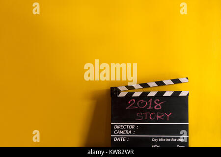 2018 story film slate cinema production Stock Photo