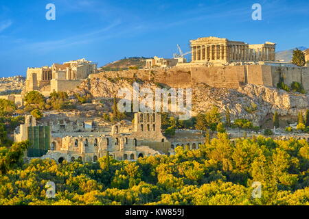 View at Parthenon, Acropolis, Athens, Greece Stock Photo