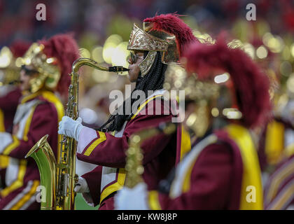 Arlington, TX, USA. 29th Dec, 2017. The USC Trojans band during the Goodyear Cotton Bowl Classic between the USC Trojans and the Ohio State Buckeyes at AT&T Stadium in Arlington, TX. John Glaser/CSM/Alamy Live News Stock Photo