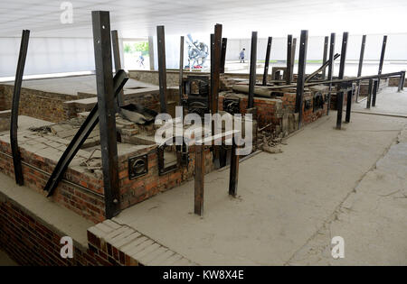 Oranienberg, BRANDENBURG, GER. 19th July, 2012. 20120719 - View of the crematorium ruins at the Sachsenhausen concentration camp, a former Nazi concentration camp located near Oranienburg, Germany. Credit: Chuck Myers/ZUMA Wire/Alamy Live News Stock Photo