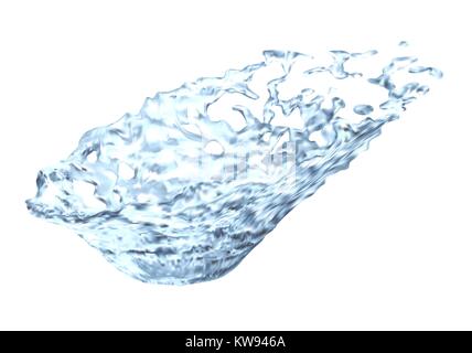 splash of water isolated on white background Stock Vector