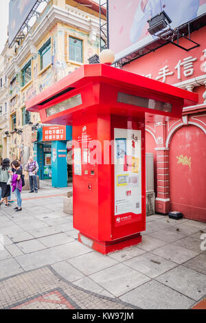 macau taipa shopping street rua do cunha Stock Photo