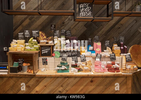 Colorful bathroom products for sale at the LUSH store at the Roosevelt  Field Mall in Garden City, Long Island, New York Stock Photo - Alamy