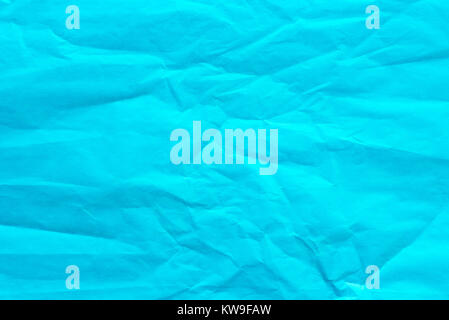 blue  color creased paper tissue background texture Stock Photo