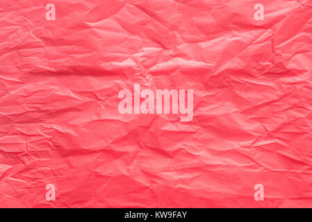 red  color creased paper tissue background texture Stock Photo