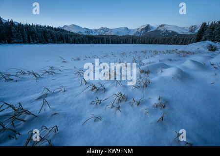 Early morning in Rocky Mountain National Park.  Estes Park, Colorado. Stock Photo