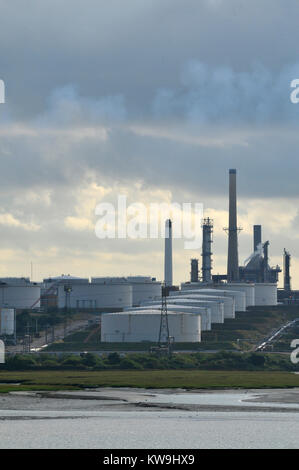 The Esso oil refinery at fawley new forest Hampshire crude oil ...