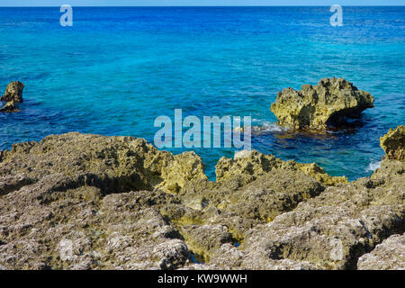 Mainland Grand Cayman just outside the capital of George Town - Cayman Islands. Stock Photo