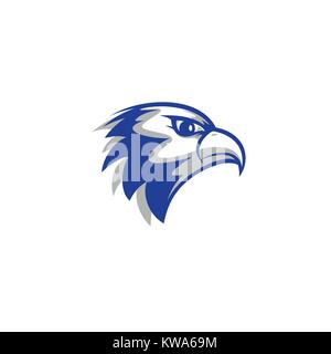eagle head logo Stock Vector