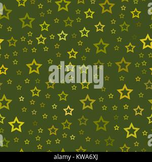 bright colored vector seamless pattern with chaotic stars Stock Vector