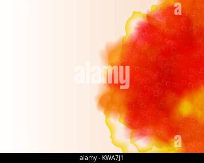 bright colored watercolor background - red and orange Stock Vector