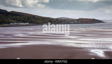 The beach at Sand on the Applecross peninsula , Wester Ross Scotland Stock Photo