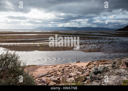 The beach at Sand on the Applecross peninsula , Wester Ross Scotland Stock Photo