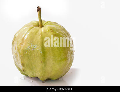 Guava fruit on white background. Stock Photo