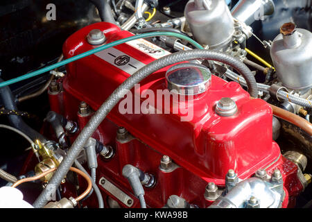 MG engine bay Stock Photo