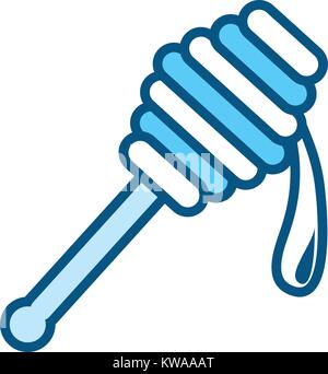 Wooden honey stick Stock Vector