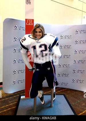 INDIANAPOLIS, IN - FEBRUARY 05: (EXCLUSIVE COVERAGE)  TV personality Maria Menounos attends parties and Super Bowl XLVI  at Lucas Oil Stadium on February 5, 2012 in Indianapolis, Indiana.   People:  Maria Menounos Stock Photo