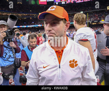 Clemson Tigers head coach Dabo Swinney during the NCAA college football ...