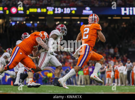 New Orleans, LA, USA. 1st Jan, 2018. January 1, 2018:      during the Allstate Sugar Bowl between the Alabama Crimson Tide and the Clemson Tigers at the Mercedes-Benz Superdome in New Orleans, La. John Glaser/CSM./Alamy Live News