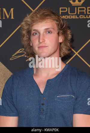 ***FILE PHOTO*** YOUTUBER LOGAN PAUL APOLOGIZES FOR POSTING VIDEO OF DEAD CORPSE IN JAPANESE 'SUICIDE FOREST' HOLLYWOOD, CA June 24- Logan Paul, At The 2017 MAXIM Hot 100 Party at The Hollywood Palladium, California on June 24, 2017. Credit: Faye Sadou/MediaPunch Stock Photo