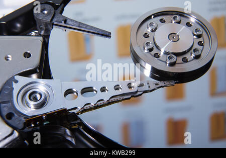 hard disk drive reading head Stock Photo