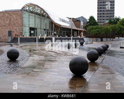 Entrance to The Alan Berry Building at Coventry University, Coventry, West Midlands, England, UK Stock Photo