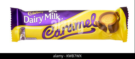 A cut out shot of a Cadbury's Caramel Stock Photo