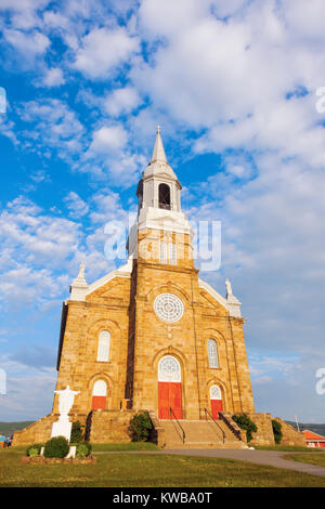 St Peter's Catholic Church in Cheticamp. Cheticamp, Nova Scotia, Canada. Stock Photo