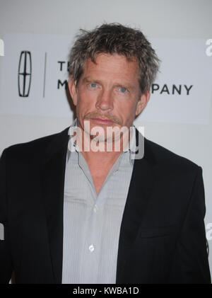 NEW YORK, NY - APRIL 21: Thomas Haden Church attends the screening of 'Lucky Them' during the 2014 Tribeca Film Festival at BMCC Tribeca PAC on April 21, 2014 in New York City.   People:  Thomas Haden Church Stock Photo