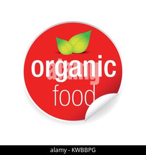 Organic food label tag sticker Stock Vector Image & Art - Alamy